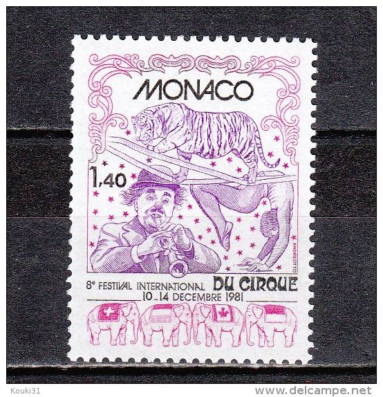 Monaco YT 1298 ** : Cirque , Clown - 1981 - Circus