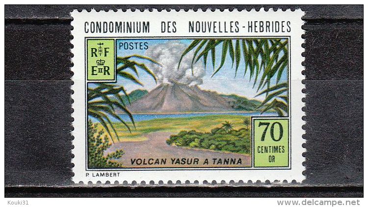 Nouvelles-Hébrides YT 371 ** : Volcan - 1973 - Neufs