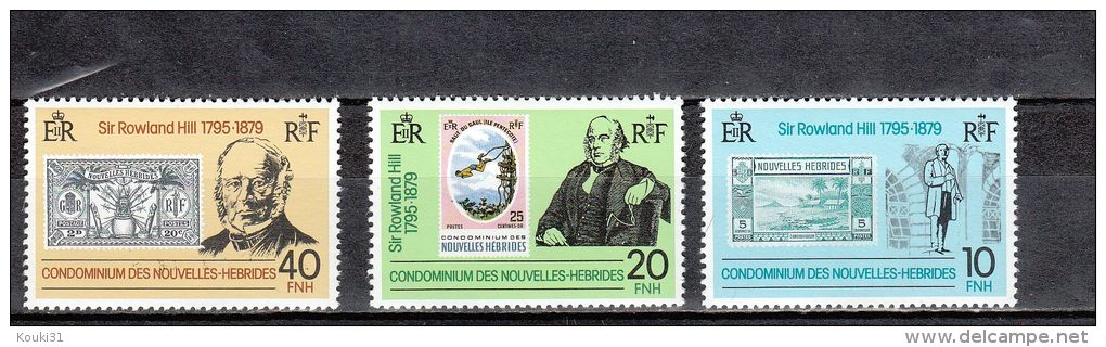 Nouvelles-Hébrides YT 553/5 ** : Sir Rowland Hill , Scoutisme - 1979 - Ongebruikt