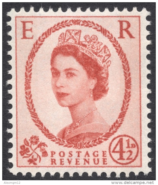 Great Britain, 4 1/2 P. 1961, Sc # 360p, Mi # 325yX, MH - Unused Stamps
