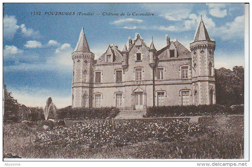 85 POUZAUGES - Château De LA CACAUDIERE - Nr 1182 Jehly Poupin - D18 114 - Pouzauges