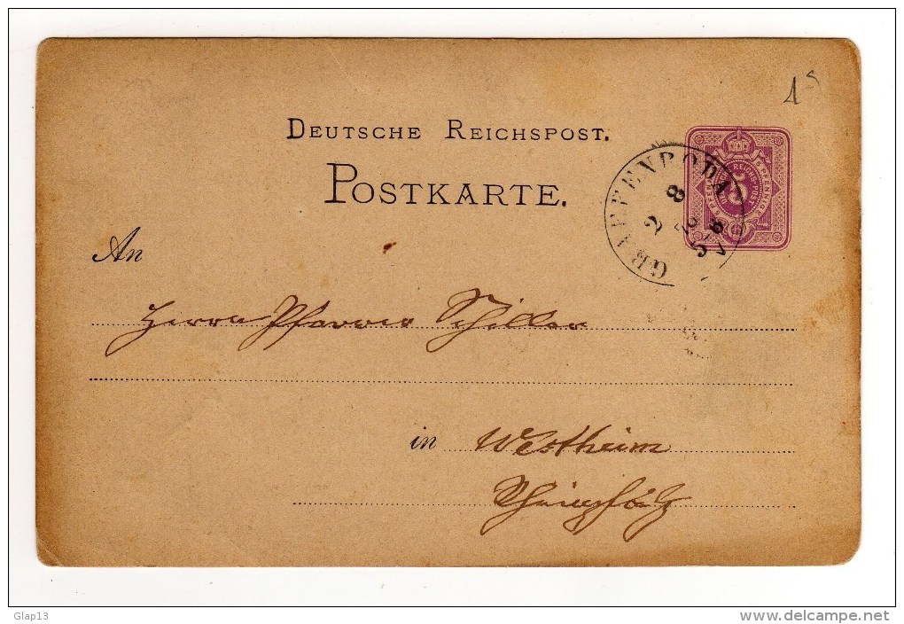 ENTIER POSTAUX DE 1876 - Lettres & Documents