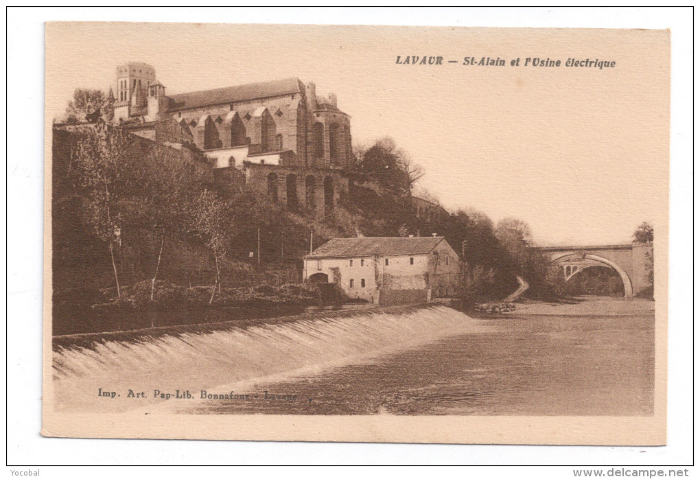 CP, 81, LAVAUR, Saint-Alain Et L'Usine électrique , Vierge - Lavaur