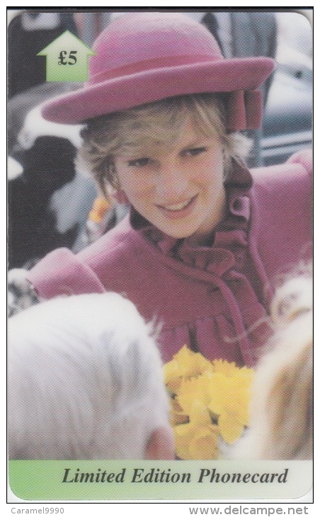 UK  Limited Edition Phonecard              Lady Diana    Prinses Diana Spencer - Personnages