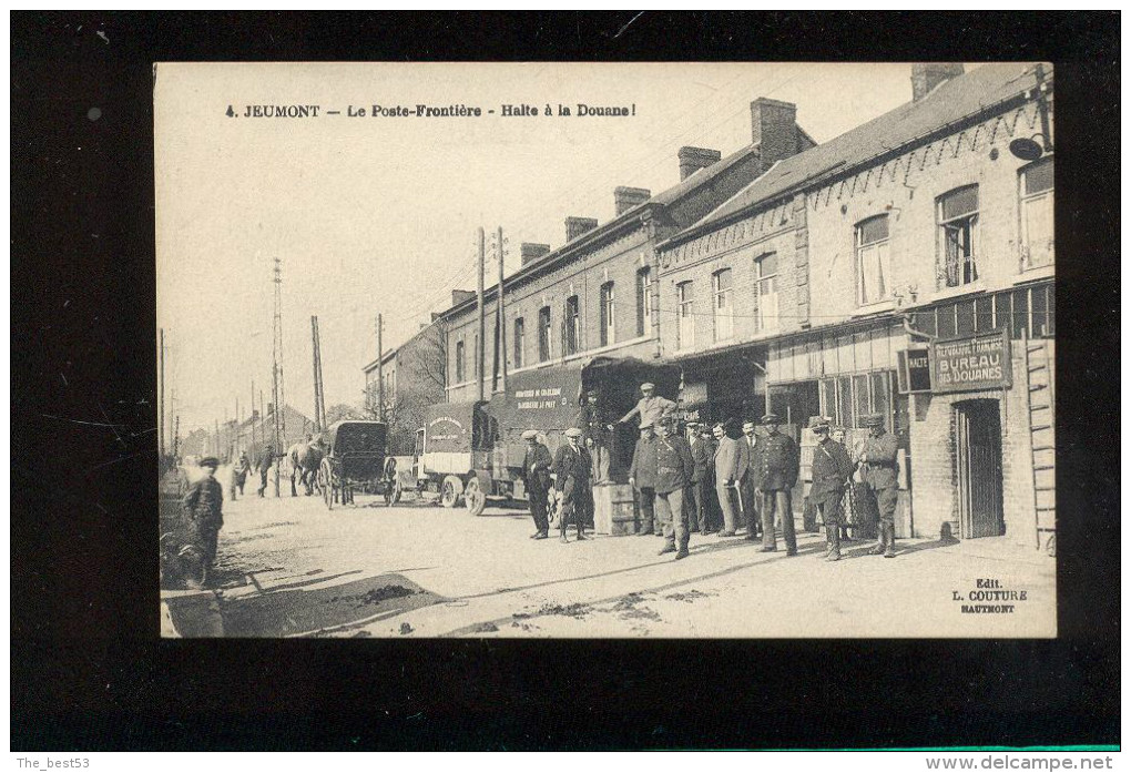 4  -  Jeumont  -  Le Poste Frontière  -  Halte à La Douane - Jeumont