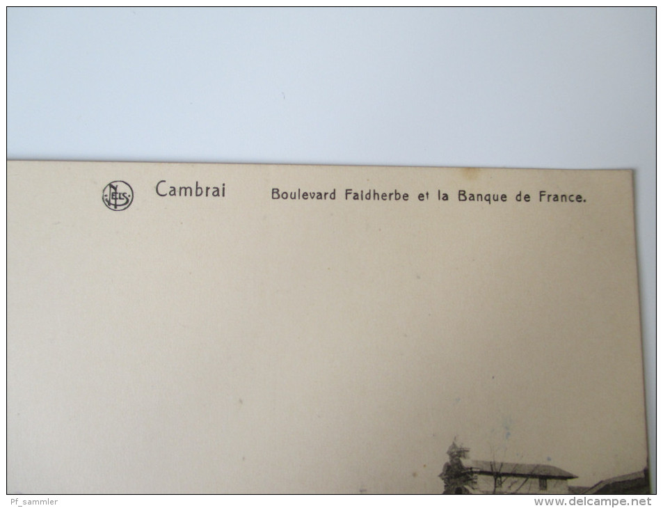 AK Frankreich Cambrai Boulevard Faidherbe Et La Banque De France Ungelaufen / Guter Zustand! Verlag Phono-Photo, Tournai - Cambrai