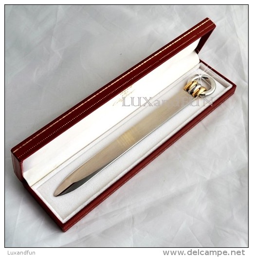 Cartier Must Paper Knife Trinity - Tagliacarte - Never Used - Sonstige & Ohne Zuordnung