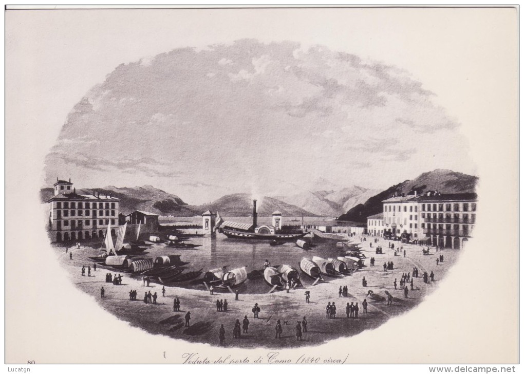 Il Porto Di Como 1840 Circa - Como