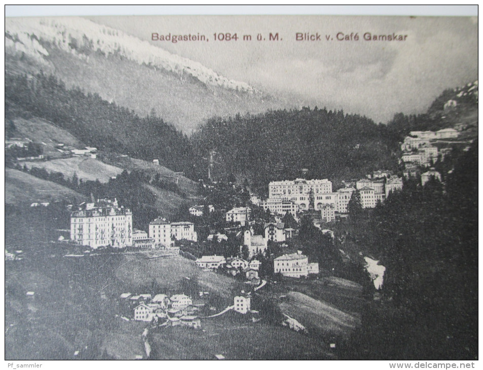 AK 1912 Badgastein, 1084 M.ü.M. Blick V. Cafe Gamskar Echt Gelaufen!Verlag Eduard Wigidak, Badgastein No 71 - Bad Gastein