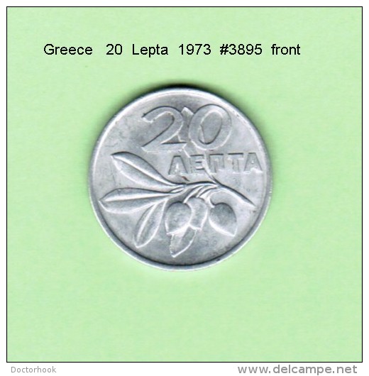 GREECE    20  LEPTA  1973   (KM # 105) - Grèce