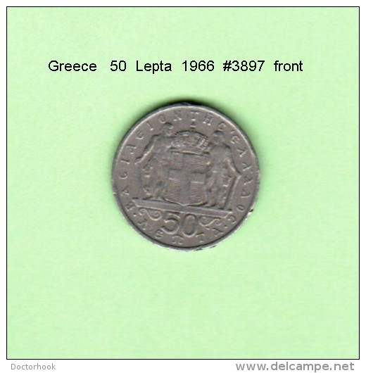 GREECE    50  LEPTA  1966   (KM # 88) - Greece