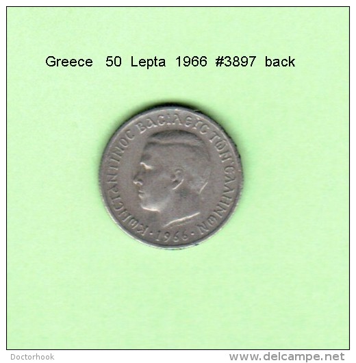 GREECE    50  LEPTA  1966   (KM # 88) - Greece