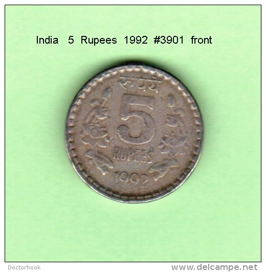 INDIA    5  RUPEES  1992   (KM # 154) - India