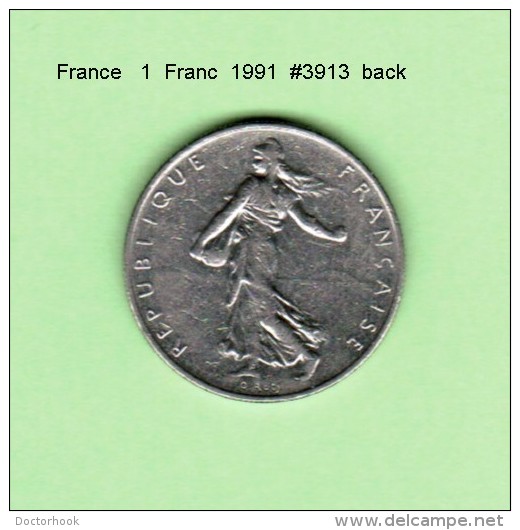 FRANCE    1  FRANC  1991   (KM # 925.1) - Other & Unclassified