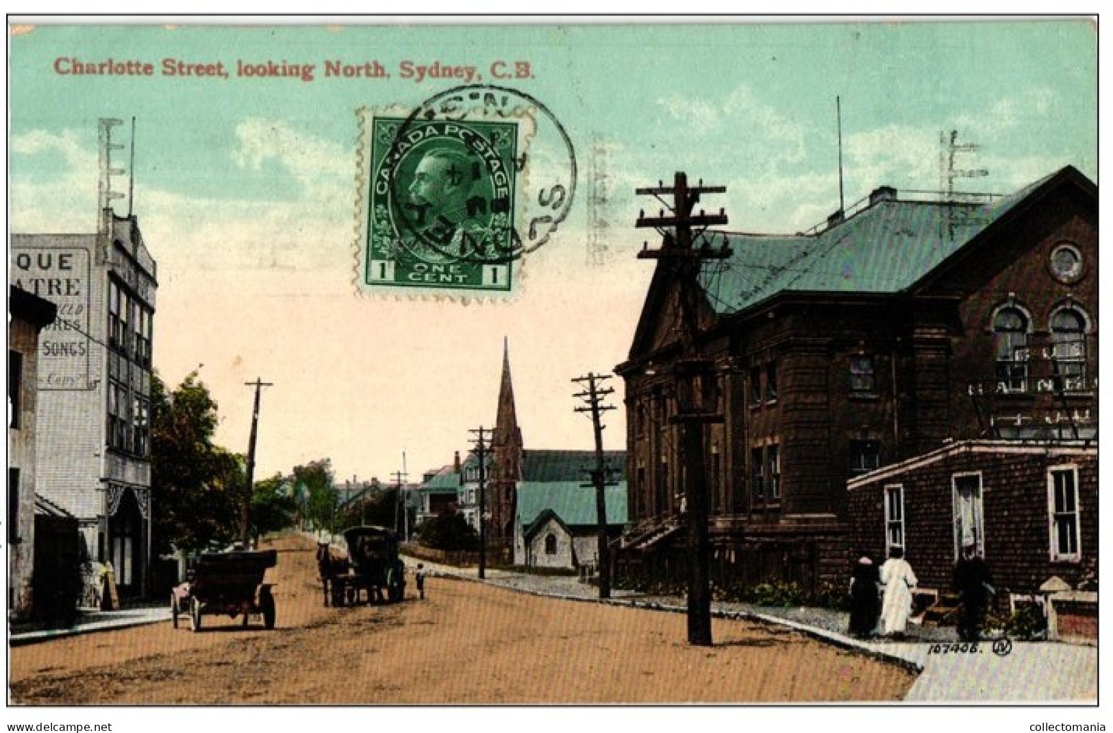 Coloured Postcard  Circa 1905 CANADA  Geogr Pub Card Amidon Remy   Charlotte Str  Sydney Cape Breton - Colony U.K. - Cape Breton