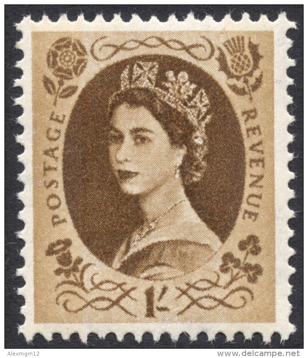 Great Britain, 1 S. 1967, Sc # 367p, Mi # 332yX, MH - Unused Stamps