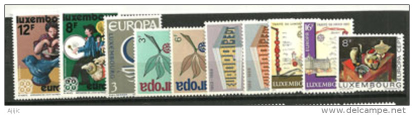 LUXEMBOURG.  Series Europa De 1965 à 1982.  10 Tp Neufs **.  Cote 14,00 € - Collections