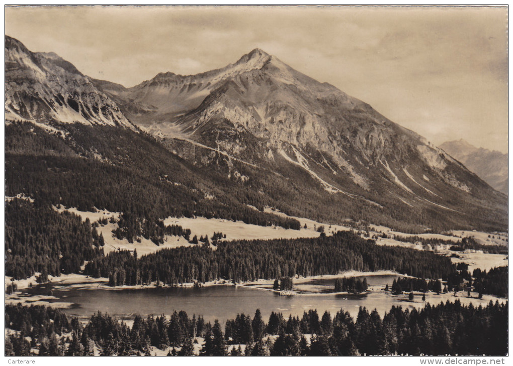 SUISSE,SWITZERLAND,SCHWEI Z,SVIZZERA,HELVETIA,SWISS ,LENZERHEIDE EN 1949,station,vaz,obervaz, Grisons,montagne - Lantsch/Lenz