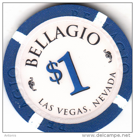 USA - Bellagio Casino, Chip $1 - Casino