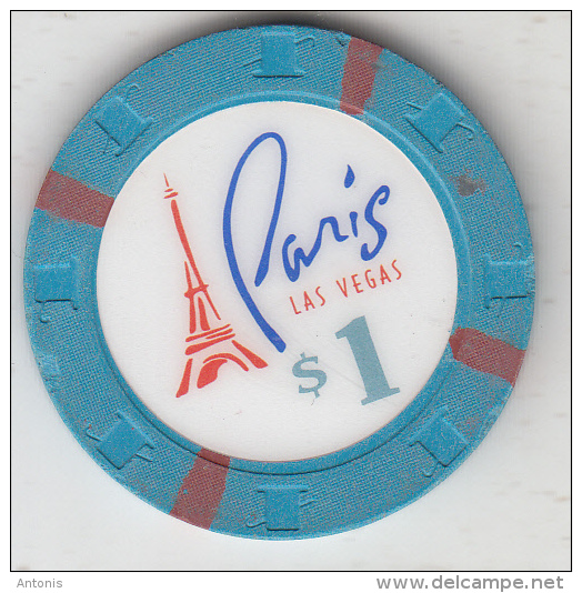 USA - Paris Casino, Chip $1 - Casino