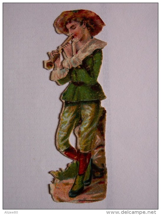 "" JOLI   DECOUPI  GAUFRE  //  ENFANT  JOUANT  DU PIPEAU    ""7,5  Cm - Enfants