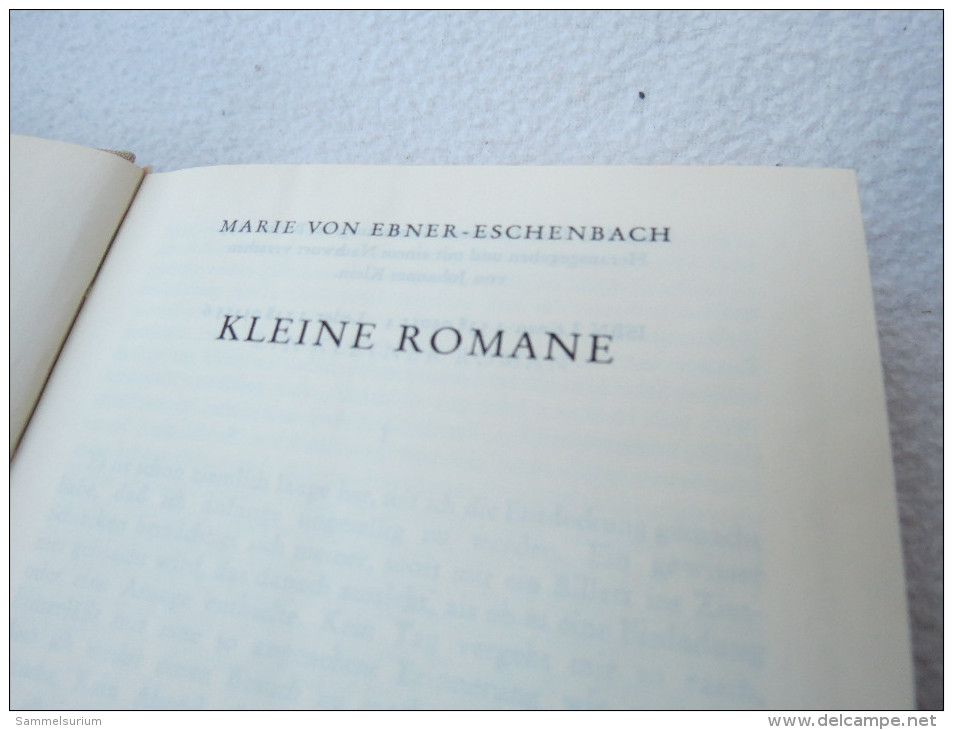 Marie Von Ebner-Eschenbach "Kleine Romane", Aus Der Dünndruck Bibliothek Der Weltliteratur - Lyrik & Essays