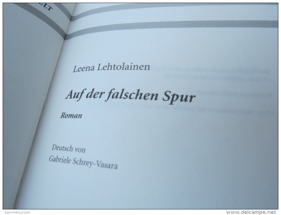 Leena Lehtolainen "Auf Der Falschen Spur" Maria Kallio Ermittelt (gebundene Ausgabe) - Thriller