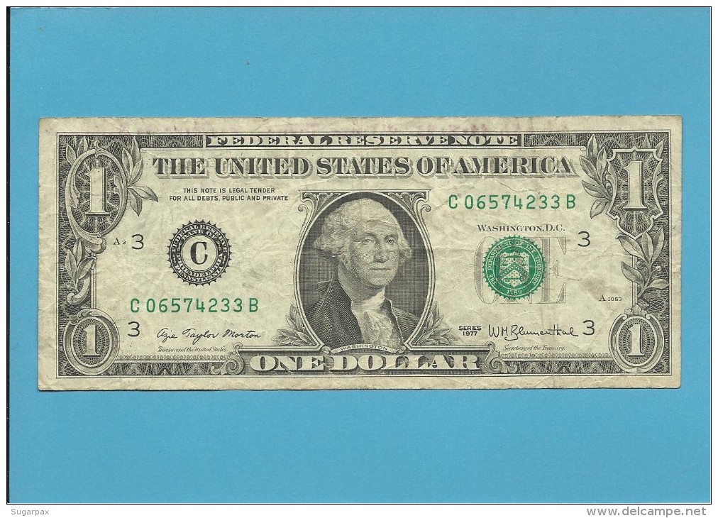 U. S. A. - 1 DOLLAR - 1977 - Pick 462a - PHILADELPHIA - PENNSYLVANIA - Billets De La Federal Reserve (1928-...)