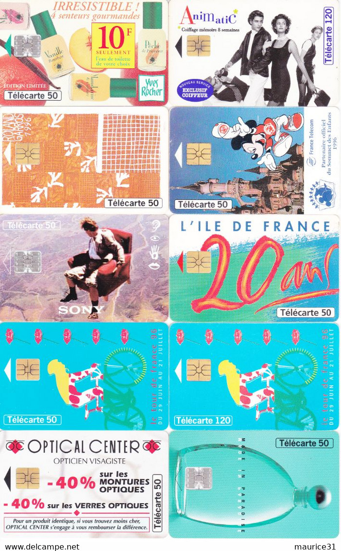 83 Télécartes Différentes FRANCE 1996 (bon état) - 1996