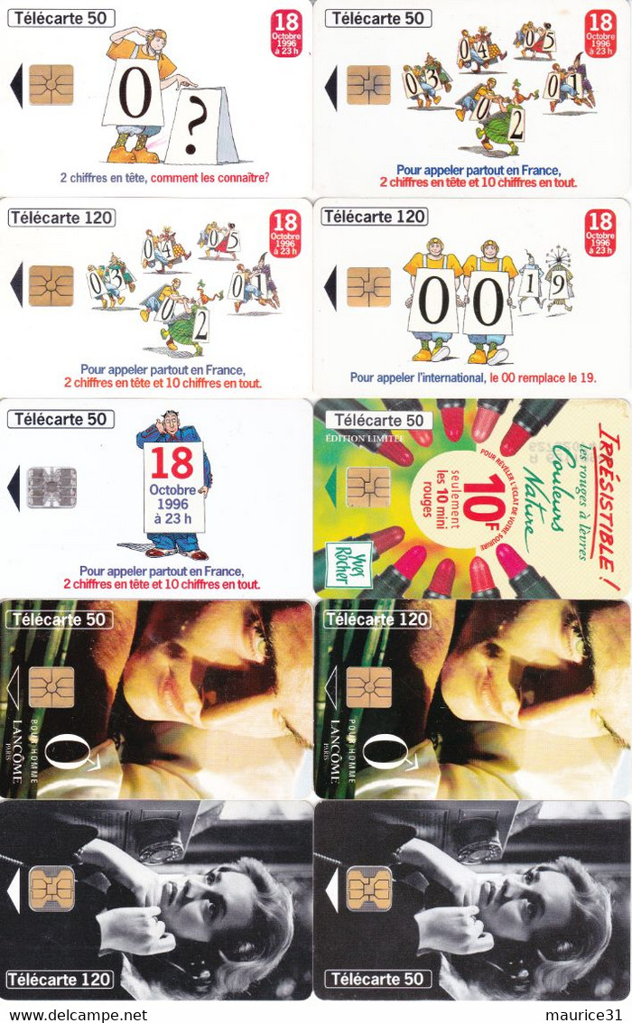 83 télécartes différentes FRANCE 1996 (bon état)