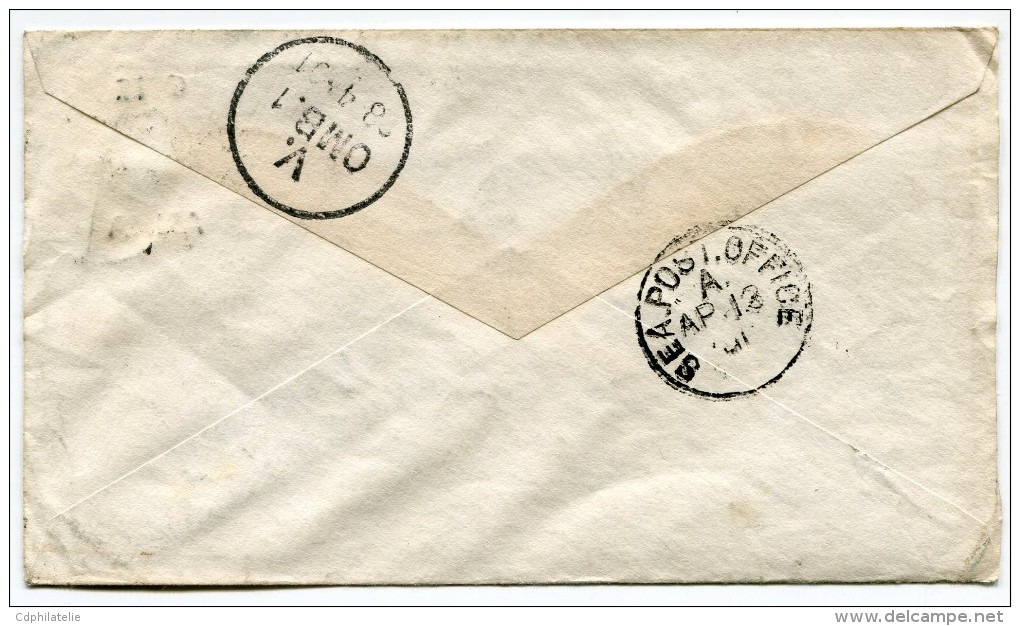 INDES ANGLAISES ENTIER POSTAL DEPART MERCARA 10 AP 01 VIA BRINDISI POUR LE DANEMARK - 1882-1901 Impero