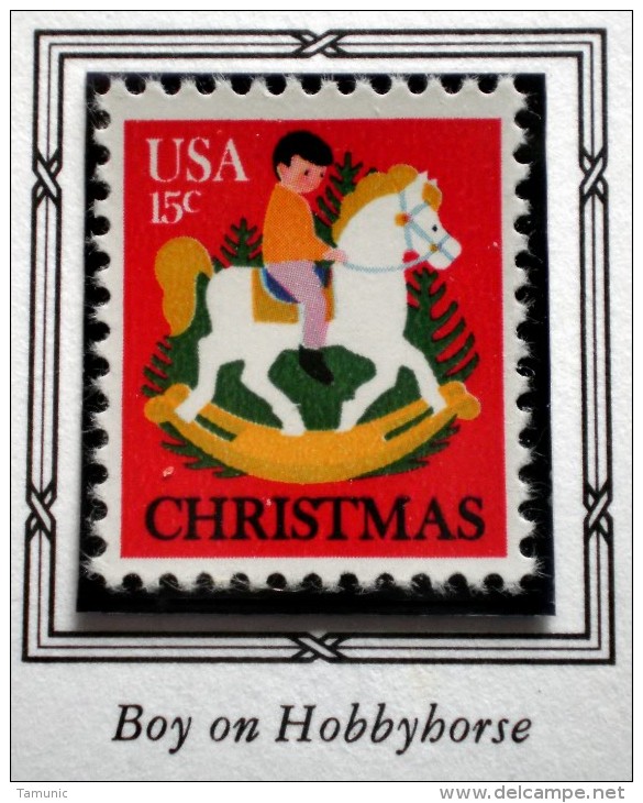 UNITED STATES USA CHRISTMAS BOY ON HOBBYHORSE 15 C 1978 MNH - Unused Stamps