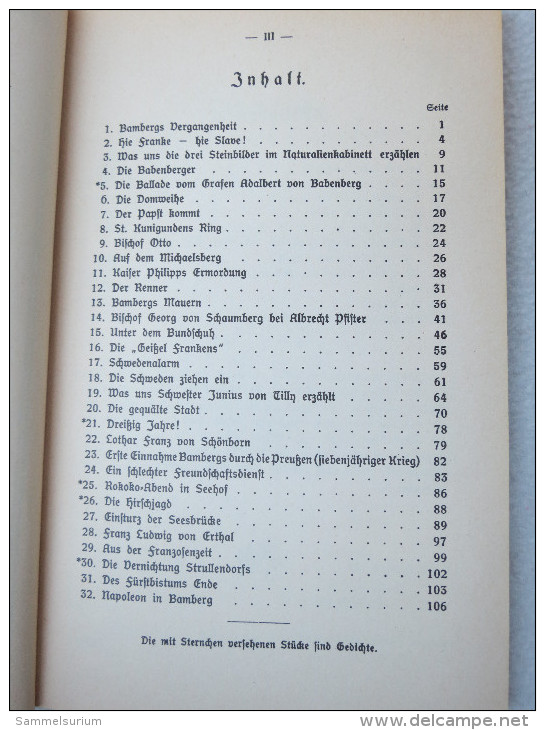 Eduard Diener "Aus Bambergs Verklungenen Tagen" Faksimile Der Ausgabe Von 1922 - Autres & Non Classés