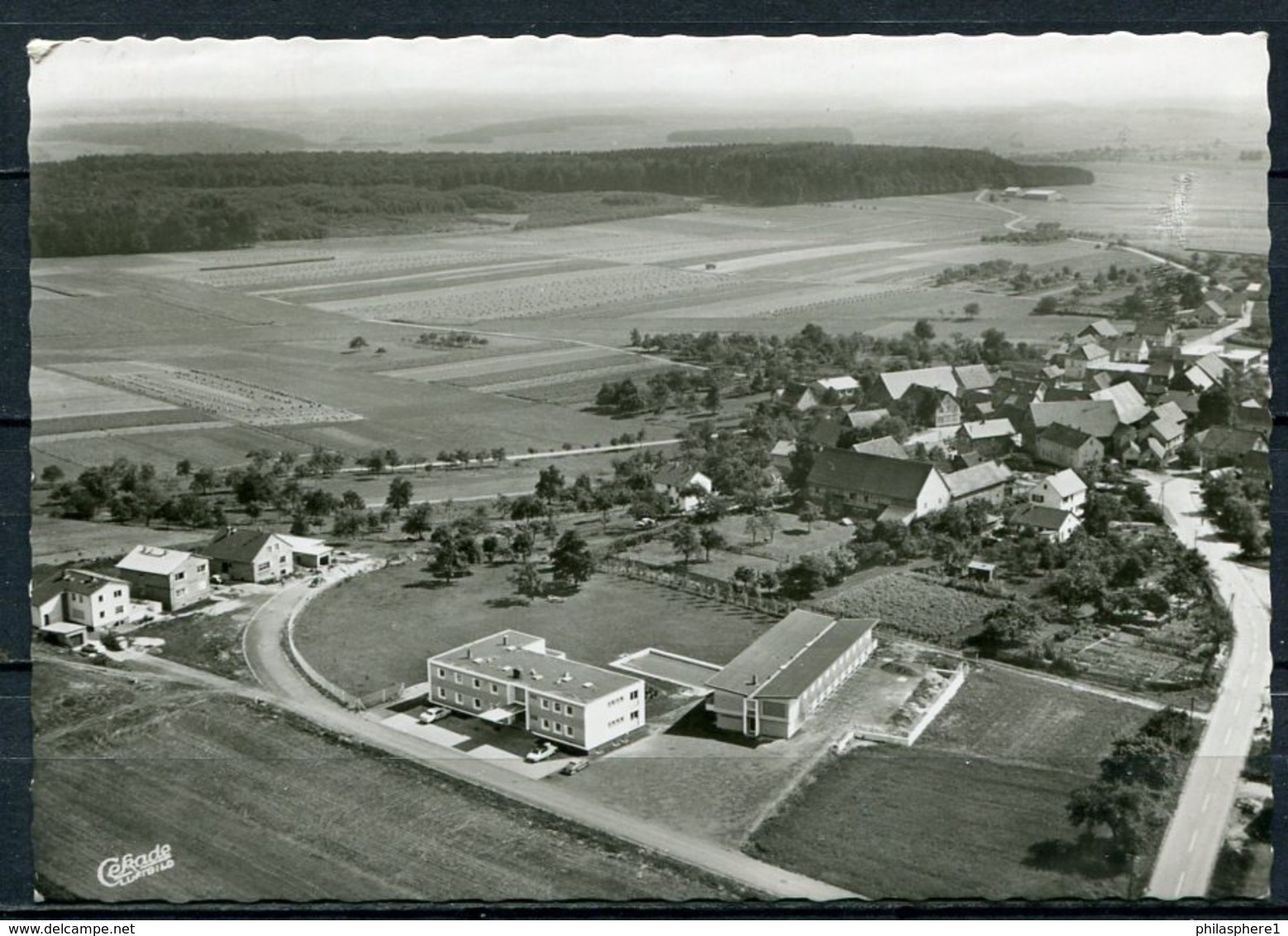 (1778) Bundes-Autobahn-Rasthaus Reinhardshain / Luftaufnahme - Gel. 1970 - Cekade Luftbild - Gruenberg