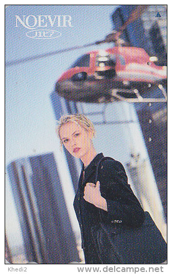 TC JAPON - Cosmétiques NOEVIR / Femme & HELICOPTERE - GIRL JAPAN Cosmetics Cosmetic Phonecard Parfum Avion - 145 - Japan