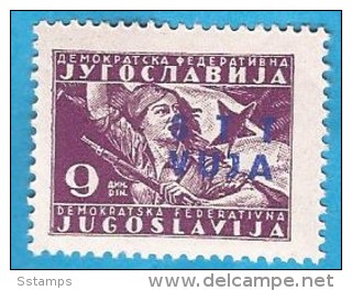 1949 X  12-21  TRIESTE ZONA B JUGOSLAVIJA STT VUJA SLOVENIJA MILITARI BANDIERA NEVER HINGED - Mint/hinged