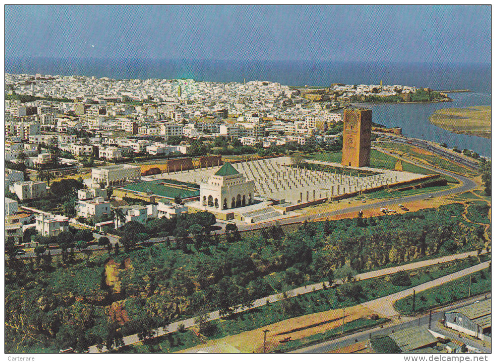 AFRIQUE,AFRICA,MAROC,MOROCCO,RABAT   IL YA + 40 ANS,MAUSOLEE,mer,cote,ter Res,habitations - Rabat