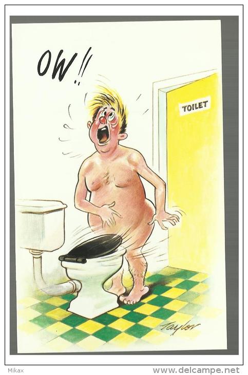 Bamforth Comic Series No 620 - " Toilet - OW !! " - Humour