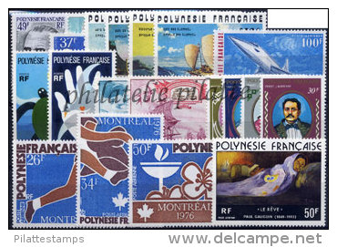 -Polynésie Année Complète 1976 - Komplette Jahrgänge
