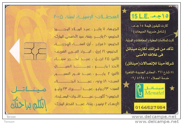 Egypy, EGY-M-69a, 2005 Calendar Matt, 2 Scans. - Aegypten