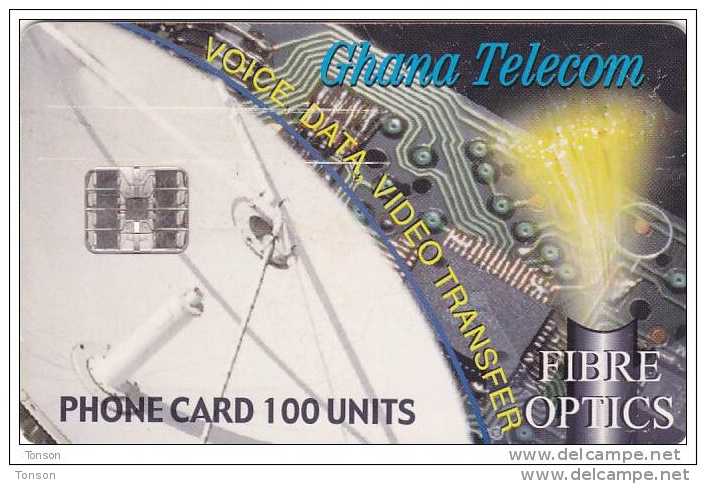 Ghana, GHA-C-19 /09.01, Fibre Optics, Satellite, 2 Scans. - Ghana