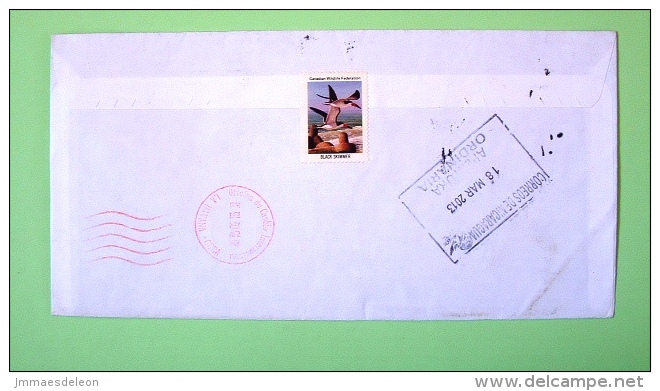 Hungary 2013 Cover To Nicaragua - Bird Emeu Zoo Ornitorhynchus Comics Bear Donkey Pig Chair - Duck Label On Back - Briefe U. Dokumente