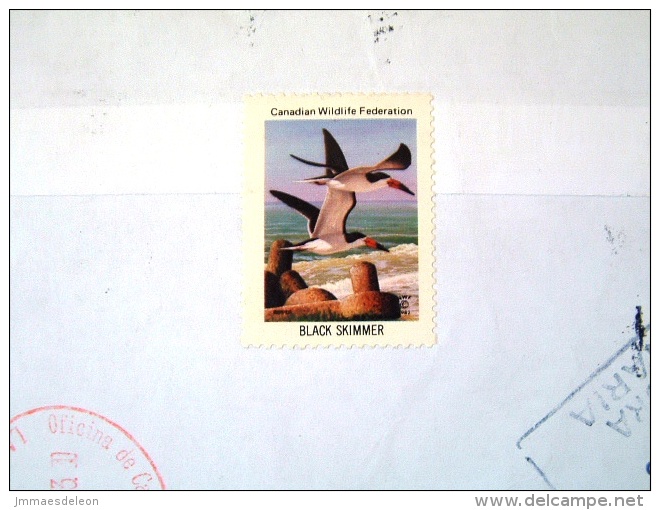 Hungary 2013 Cover To Nicaragua - Bird Emeu Zoo Ornitorhynchus Comics Bear Donkey Pig Chair - Duck Label On Back - Briefe U. Dokumente