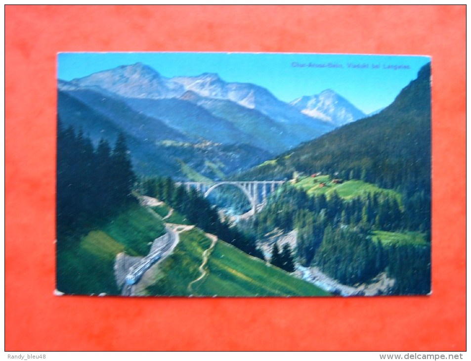 Cpa CHUR - AROSA - BAHN - Viadukt Bei Langwies -- Viaduc -  Canton Grisons   -  Suisse - Arosa