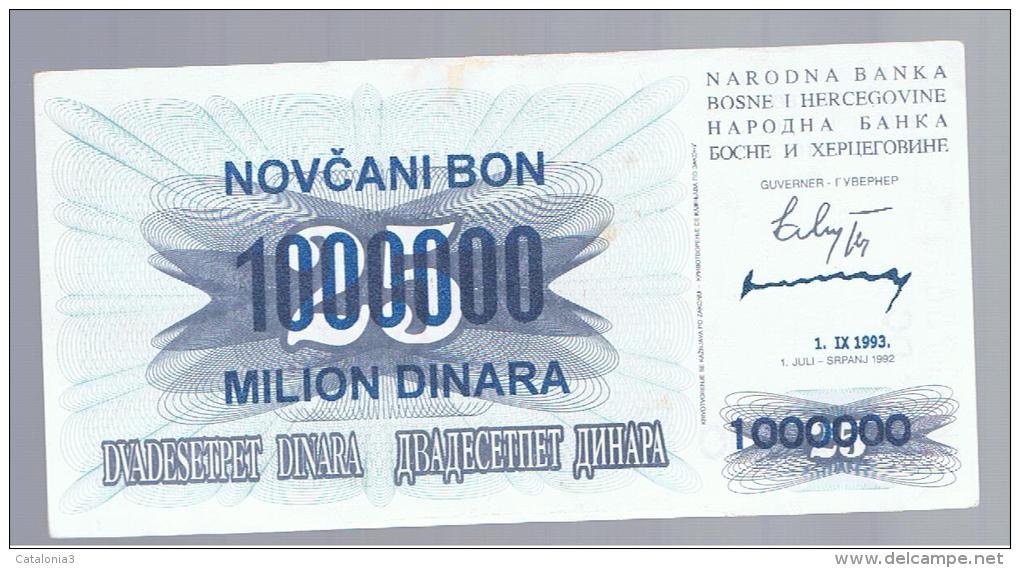 BOSNIA - 1.000.000  Dinara 1993 SC-   P-35 - Bosnia Y Herzegovina