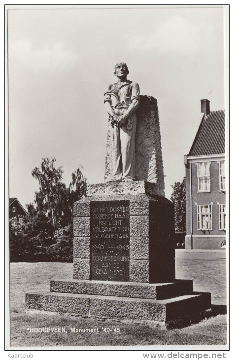 Hoogeveen - Monument ´40-´45                 - Nederland/Holland - Hoogeveen