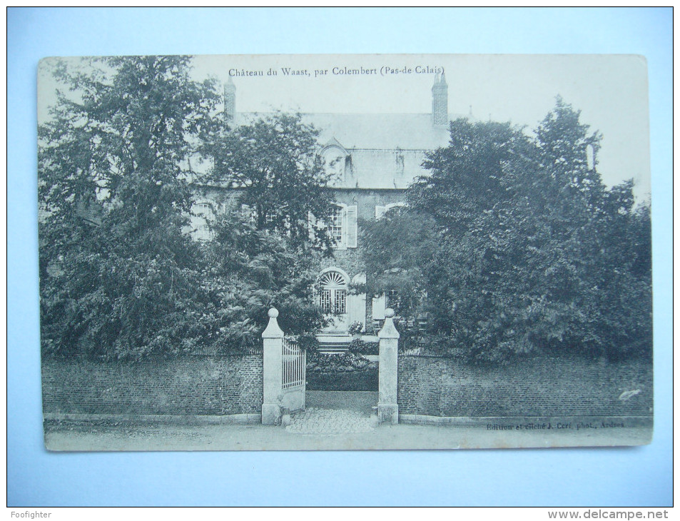 France: Chateau Du Waast, Par Colembert (Pas-de-Calais) - CPA, Old PC Unused - Sonstige & Ohne Zuordnung