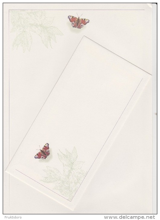 Sweden Letter Paper Butterfly - Stamp - Autres & Non Classés