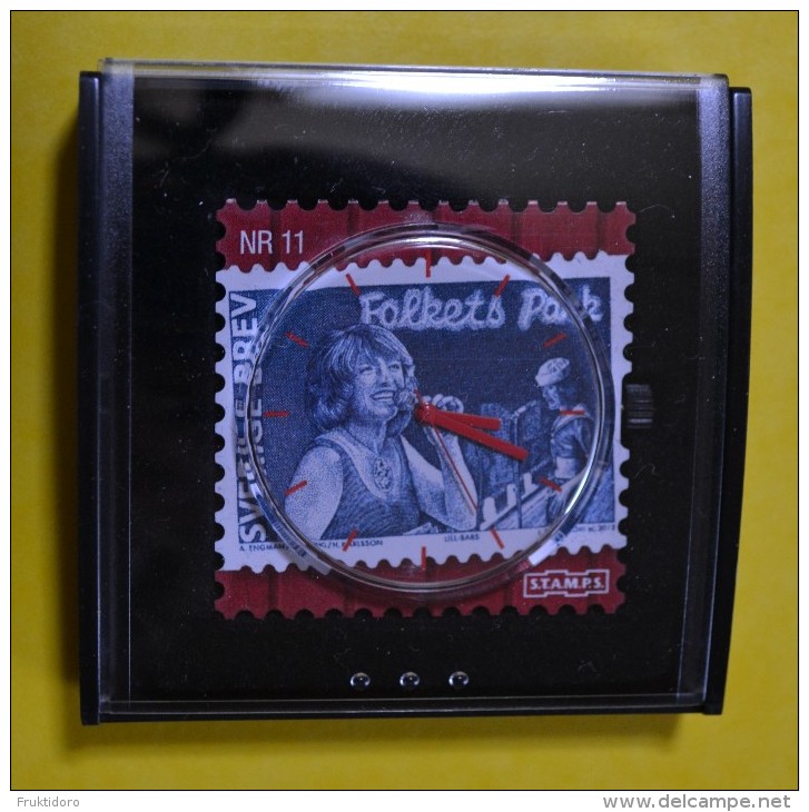 Sweden Stamp Clock Nr 11 - Folkets Park - Lill-Babs - Singer  - 2012 - Watches: Modern