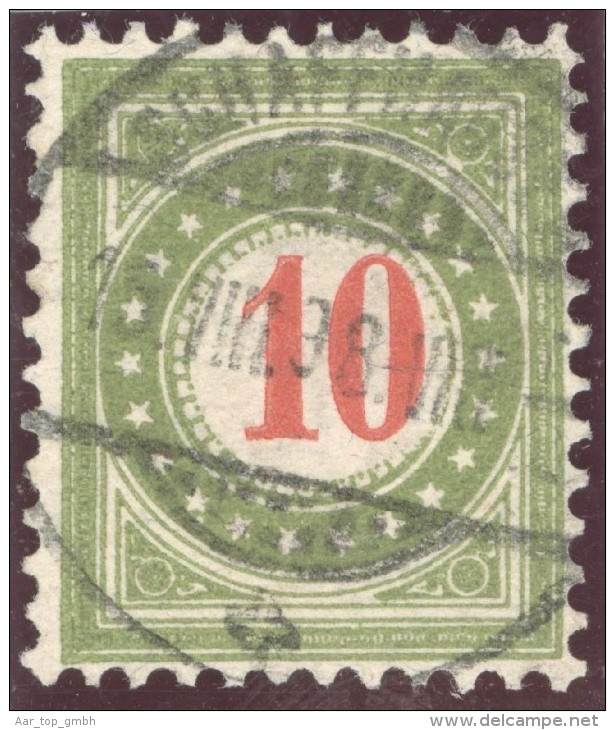 Heimat SH SCHAFFHAUSEN 1898-08-16 Vollstempel Auf Zu. # 18 F II N Grassgrün - Taxe